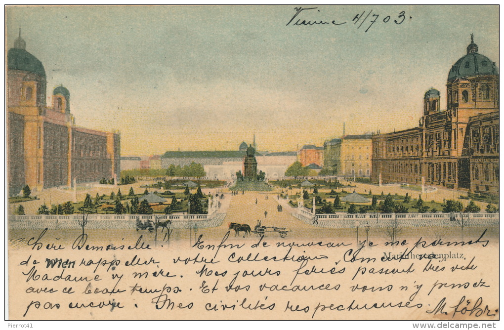 AUTRICHE - VIENNE - WIEN - Maria Theresienplatz - Autres & Non Classés