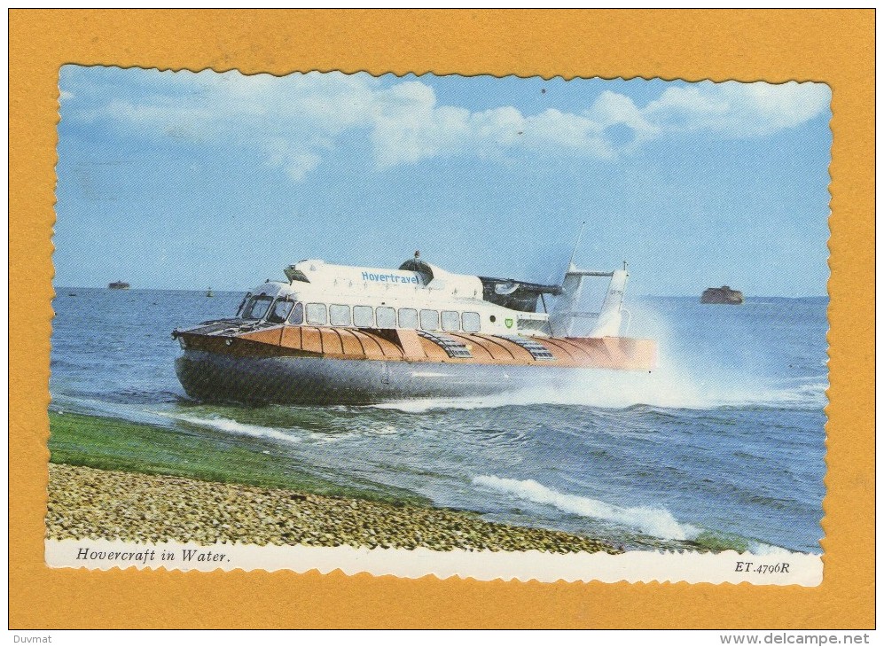 Bateau Aerogisseur Hovercraft In Water ( Format 9 X 14 ) - Hovercrafts