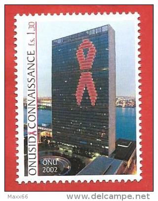 ONU - NAZIONI UNITE GINEVRA MNH - 2003 - AIDS - Simbolo E Sede ONU New York - 1,30 Fr. - Michel NT-GE 456 - Neufs