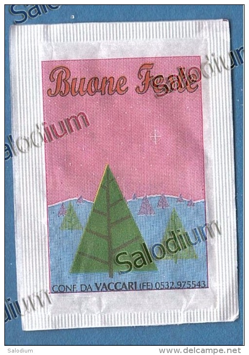 Buone Feste Buon Natale - Bustina Di Zucchero Vuota - Sugar Empty - Sugars