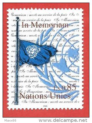 ONU - NAZIONI UNITE GINEVRA MNH - 2003 - Alla Memoria Dei Morti Per La Pace - 0,85 Fr. - Michel NT-GE 481 - Oblitérés