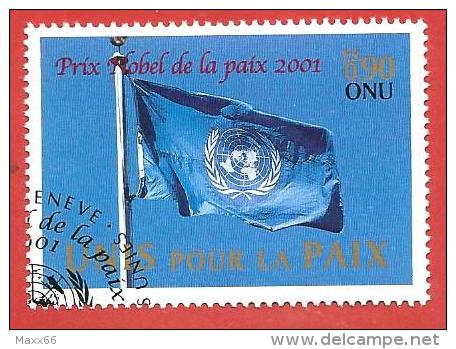 ONU - NAZIONI UNITE GINEVRA USATO - 2001 - Premio Nobel Per La Pace - 0,90 Fr. - Michel NT-GE 432 - Neufs