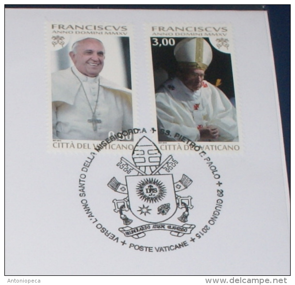 VATICAN 2015 - OFFICIAL FOLDER POPE FRANCESCO VERSO L'ANNO SANTO DELLA MISERICORDIA - Colecciones