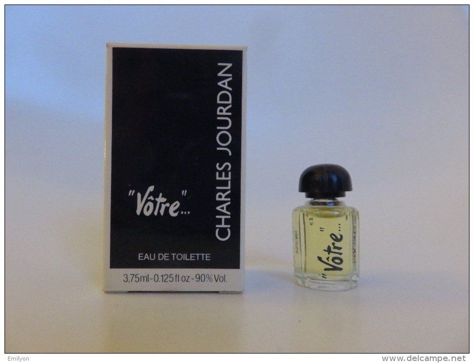 "Vôtre..." - Charles Jourdan - Eau De Toilette - 3.75 ML - Miniatures Femmes (avec Boite)