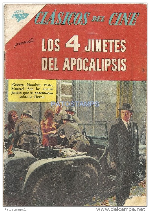 12044 MAGAZINE REVISTA MEXICANAS COMIC CLASICOS DEL CINE LOS 4 JINETES DEL APOCALIPSIS Nº 77 AÑO 1962 ED SEA NOVARO - Old Comic Books