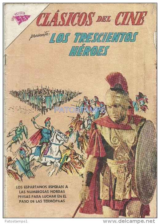 12045 MAGAZINE REVISTA MEXICANAS COMIC CLASICOS DEL CINE LOS TRESCIENTOS HEROES Nº 95 AÑO 1963 ED SEA NOVARO - BD Anciens