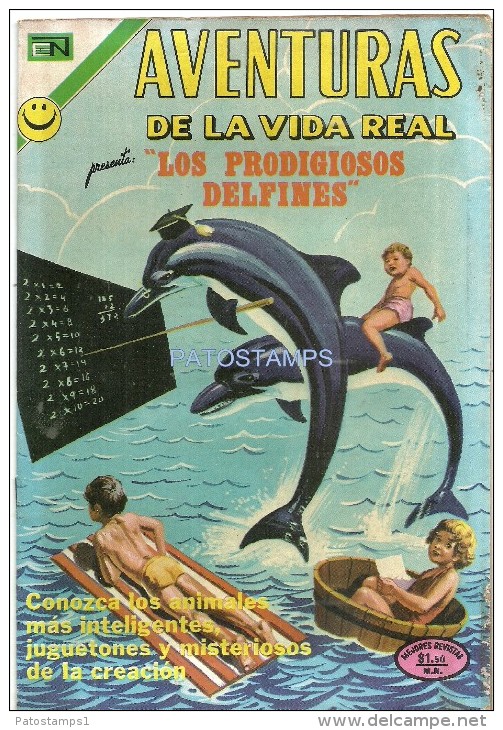 12057 MAGAZINE REVISTA MEXICANAS COMIC AVENTURAS DE LA VIDA REAL LOS PRODIGIOSOS DELFINES Nº 204 AÑO 1972 ED EN NOVARO - BD Anciens