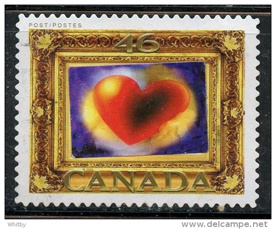 Canada 2000 46 Cents Greeting Stamps, Heart Issue #1853 - Used Stamps