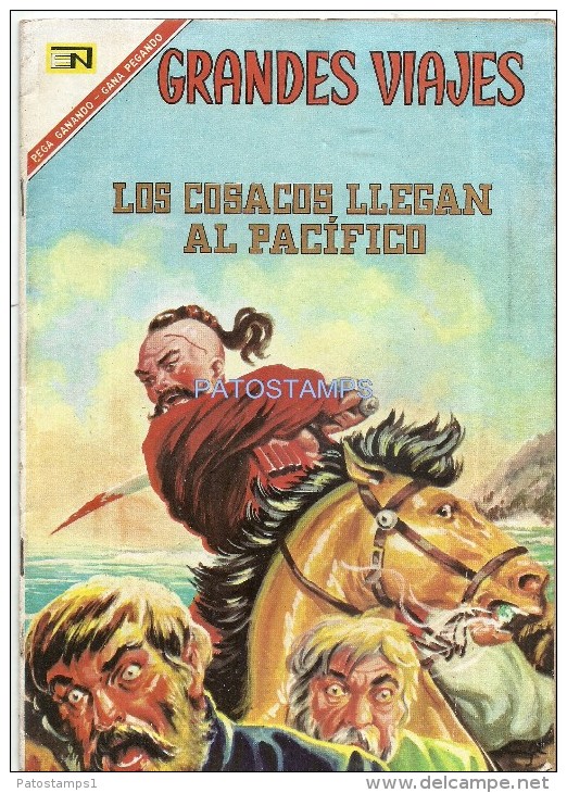 12058 MAGAZINE REVISTA MEXICANAS COMIC GRANDES VIAJES LOS COSACOS LLEGAN AL PACIFICO Nº 49 AÑO 1967 ED EN NOVARO - Fumetti Antichi