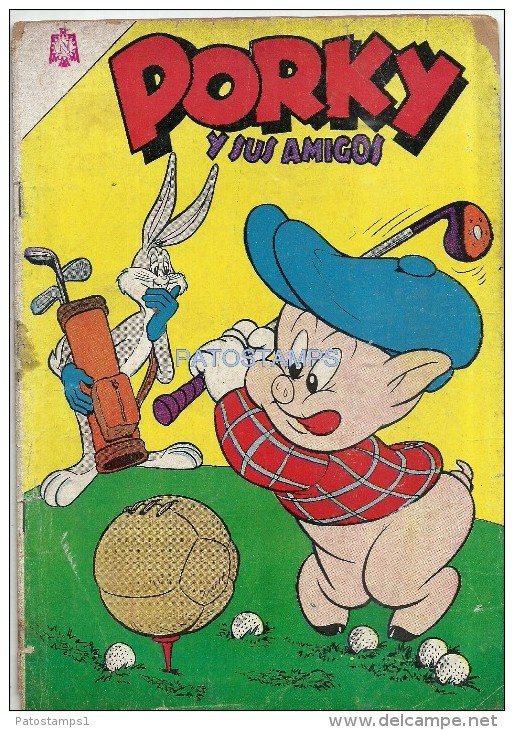 12059 MAGAZINE REVISTA MEXICANAS COMIC PORKY Y SUS AMIGOS GOLF Nº 169 AÑO 1965 ED NOVARO - Old Comic Books