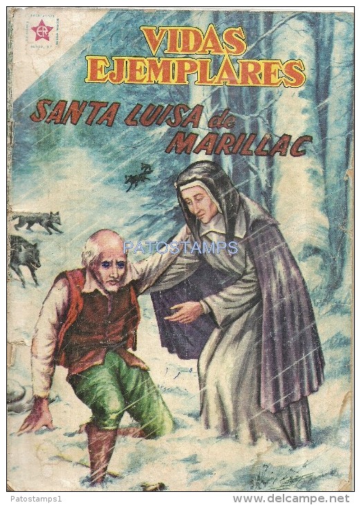 12069 MAGAZINE REVISTA MEXICANAS COMIC VIDAS EJEMPLARES SANTA LUISA DE MARILLAC Nº 64 AÑO 1959 ED ER NOVARO - Cómics Antiguos