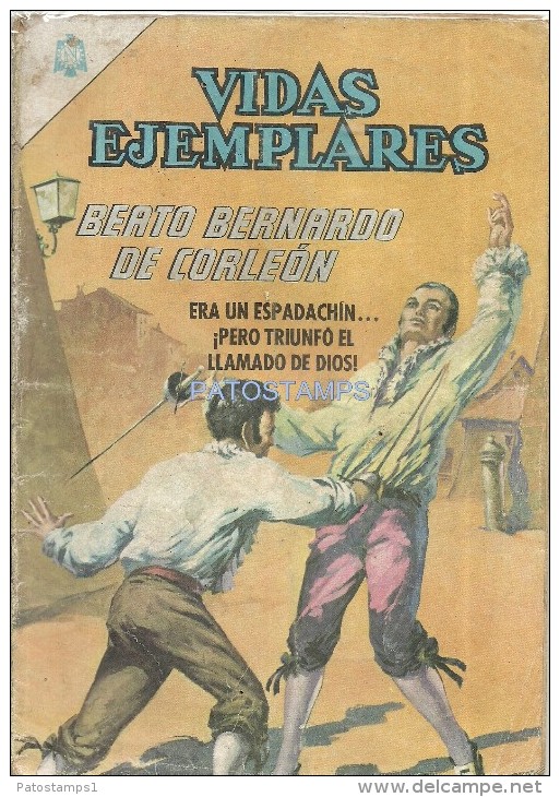 12070 MAGAZINE REVISTA MEXICANAS COMIC VIDAS EJEMPLARES BEATO BERNARDO DE CORLEON Nº 212 AÑO 1966 ED NOVARO - Old Comic Books