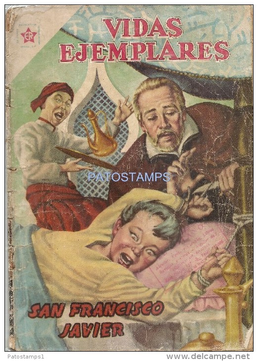 12072 MAGAZINE REVISTA MEXICANAS COMIC VIDAS EJEMPLARES SAN FRANCISCO JAVIER Nº 91 AÑO 1960 ED ER NOVARO - BD Anciens