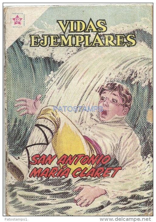 12073 MAGAZINE REVISTA MEXICANAS COMIC VIDAS EJEMPLARES SAN ANTONIO MARIA CLARET Nº 146 AÑO 1963 ED ER NOVARO - BD Anciens