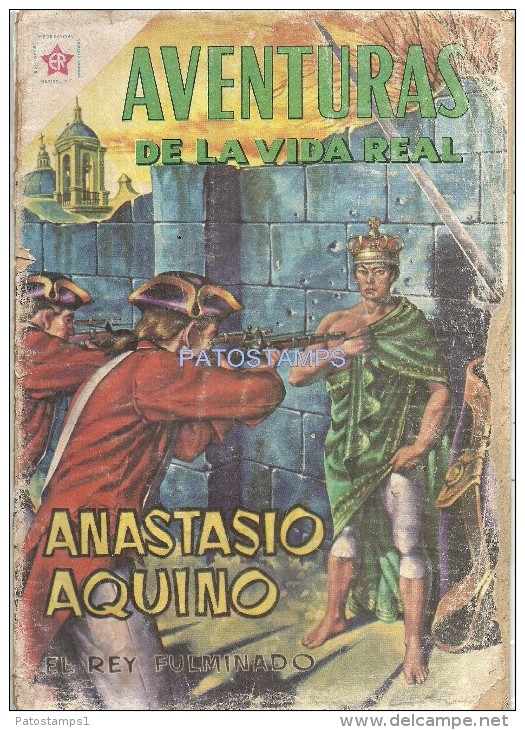 12074 MAGAZINE REVISTA MEXICANAS COMIC AVENTURAS DE LA VIDA REAL ANASTASIO AQUINO Nº 64 AÑO 1961 ED ER NOVARO - Oude Stripverhalen