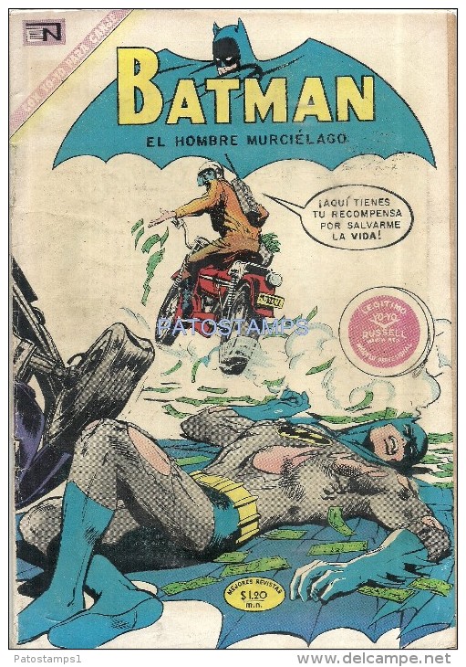 12088 MAGAZINE REVISTA MEXICANAS COMIC BATMAN EL HOMBRE MURCIELAGO Nº 573 AÑO 1971 ED EN NOVARO - Old Comic Books