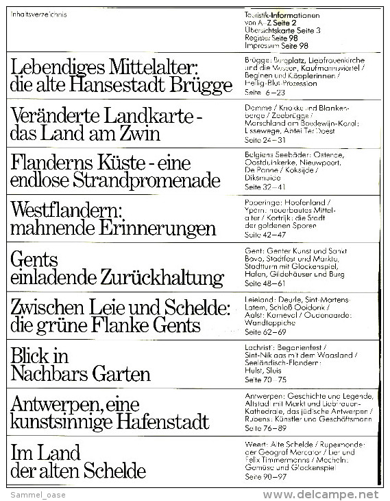 HB Bild-Atlas Bildband  Nr. 40 / 1991 : Flandern - Antwerpen - Brügge - Gent - Reizen En Ontspanning