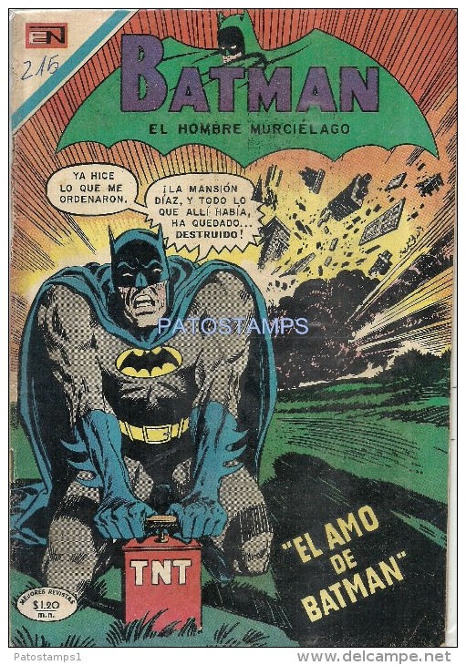 12099 MAGAZINE REVISTA MEXICANAS COMIC BATMAN EL AMO DE BATMAN  Nº 532 AÑO 1970 ED EN NOVARO - BD Anciens