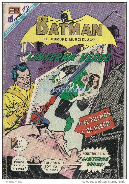 12100 MAGAZINE REVISTA MEXICANAS COMIC BATMAN & LINTERNA VERDE DETALLE EN LA TAPA Nº 440 AÑO 1968 ED EN NOVARO - Old Comic Books