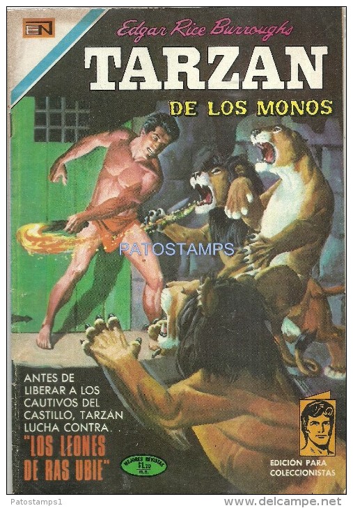 12120 MAGAZINE REVISTA MEXICANAS COMIC TARZAN DE LOS MONOS LOS LEONES DE RAS UBIE Nº 282 AÑO 1971 ED EN NOVARO - BD Anciens