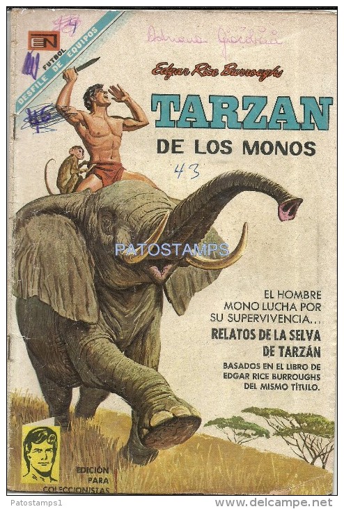 12123 MAGAZINE REVISTA MEXICANAS COMIC TARZAN DE LOS MONOS RELATOS DE LA SELVA DE TARZAN Nº 204 AÑO 1968 ED EN NOVARO - Oude Stripverhalen