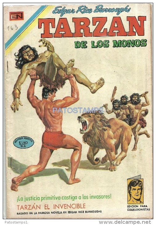 12133 MAGAZINE REVISTA MEXICANAS COMIC TARZAN DE LOS MONOS EL INVENCIBLE Nº 254 AÑO 1970 ED EN NOVARO - BD Anciens