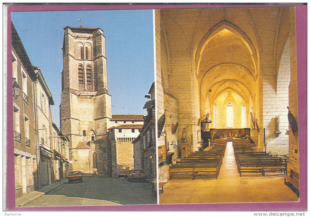 24.- SAINTE ASTIER  .-L ' Eglise  ( Carte Tissée ) - Sonstige & Ohne Zuordnung