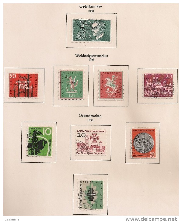 Allemagne Fédérale. Deutsche Bundespost.. 1957. N° 146-147 + 149-163. Oblit. 2 Photos - Usados