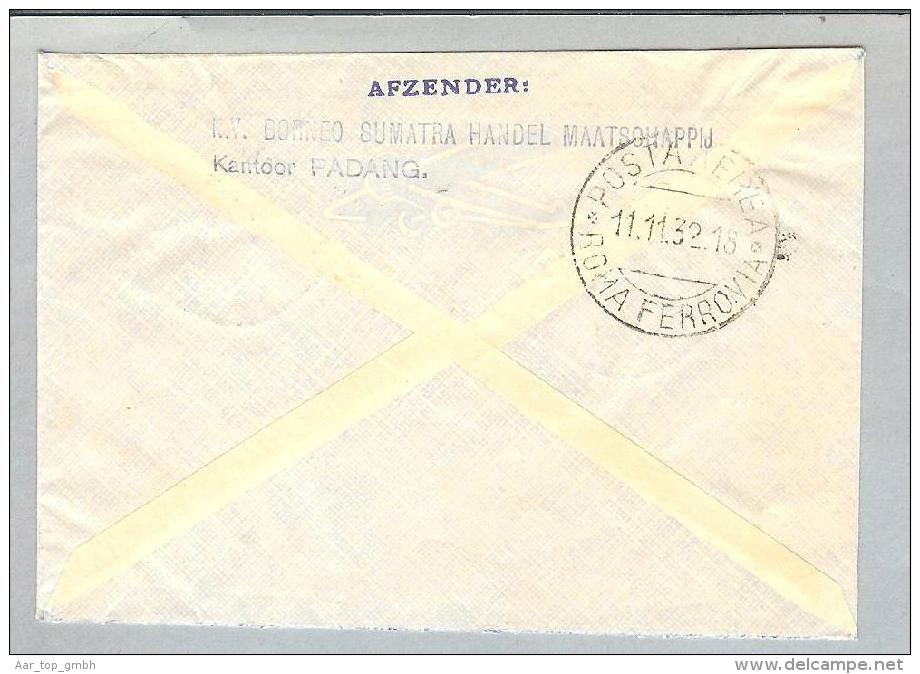 Nederl.Indien Padang 1932-11-01 Luftpost Breif Nach  LaTour De Peilz VD - Nederlands-Indië