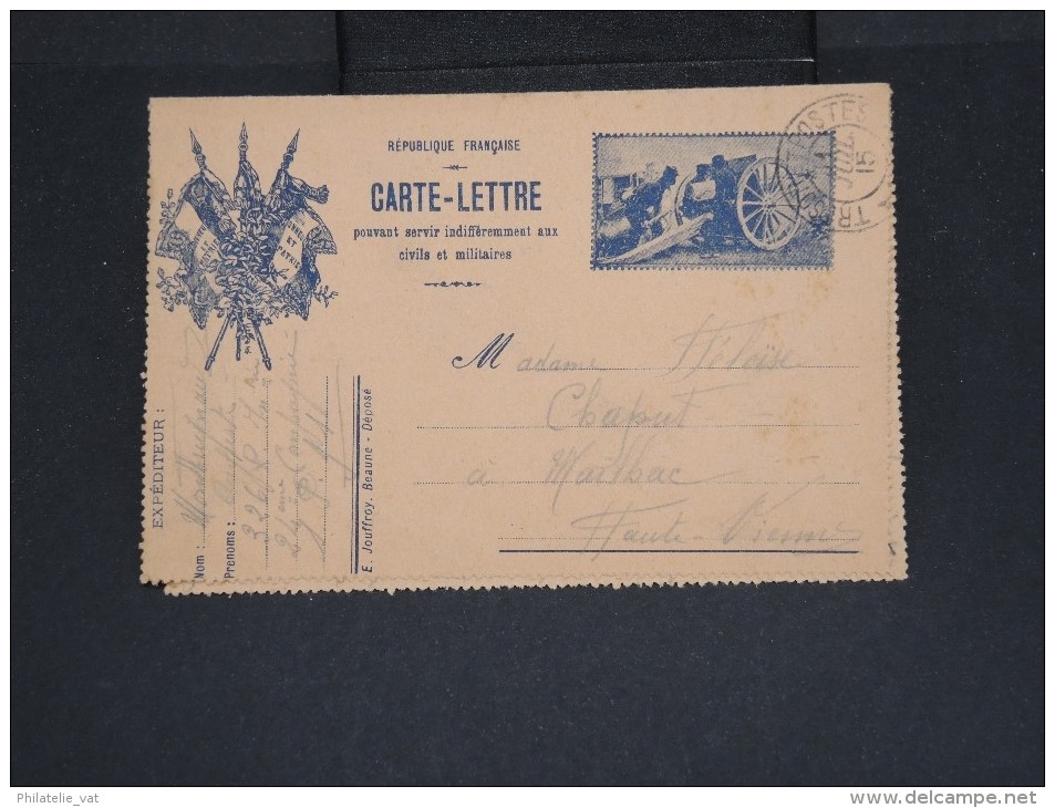 FRANCE - Carte Lettre Illustrée En Franchise Pour Mailhac En 1915 - à Voir Lot P7413 - 1. Weltkrieg 1914-1918