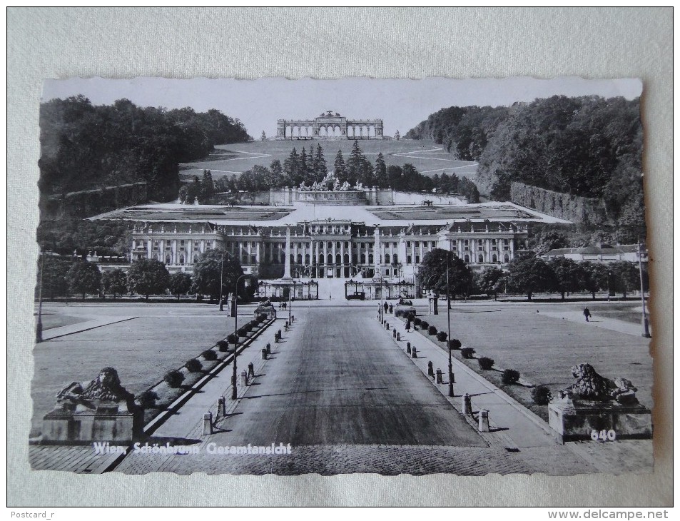 Austria Wien Schönbrunn Gesamtansicht  Stamp 1963  A 20 - Palacio De Schönbrunn