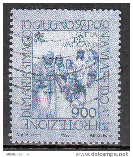 Vatican City   Scott No   1092     Used    Year  1998 - Oblitérés