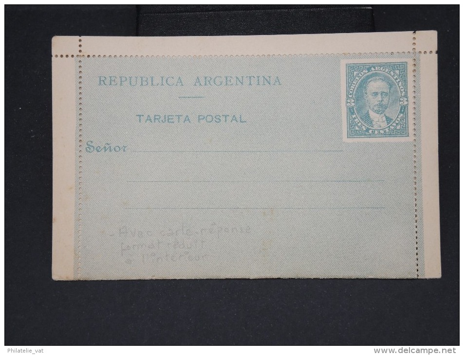 ARGENTINE - Carte Lettre Avec Réponse  Non Voyagée - à Voir Lot P7425 - Enteros Postales