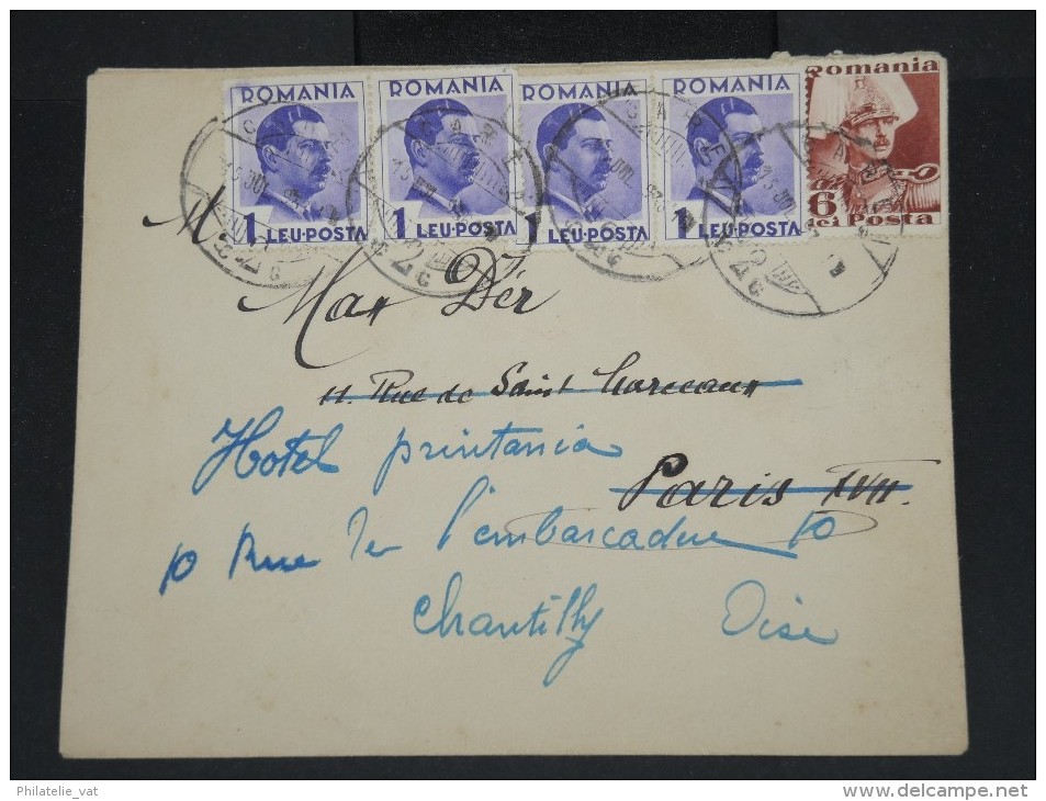 ROUMANIE - Enveloppe De Carei Pour Chantilly En 1936 - Aff Plaisant - à Voir Lot P7428 - Storia Postale