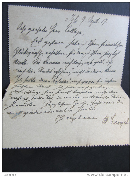 Korrespondenzkarte Kartenbrief IGLS - GRAZ 1917   ///  D*16783 - Briefe U. Dokumente