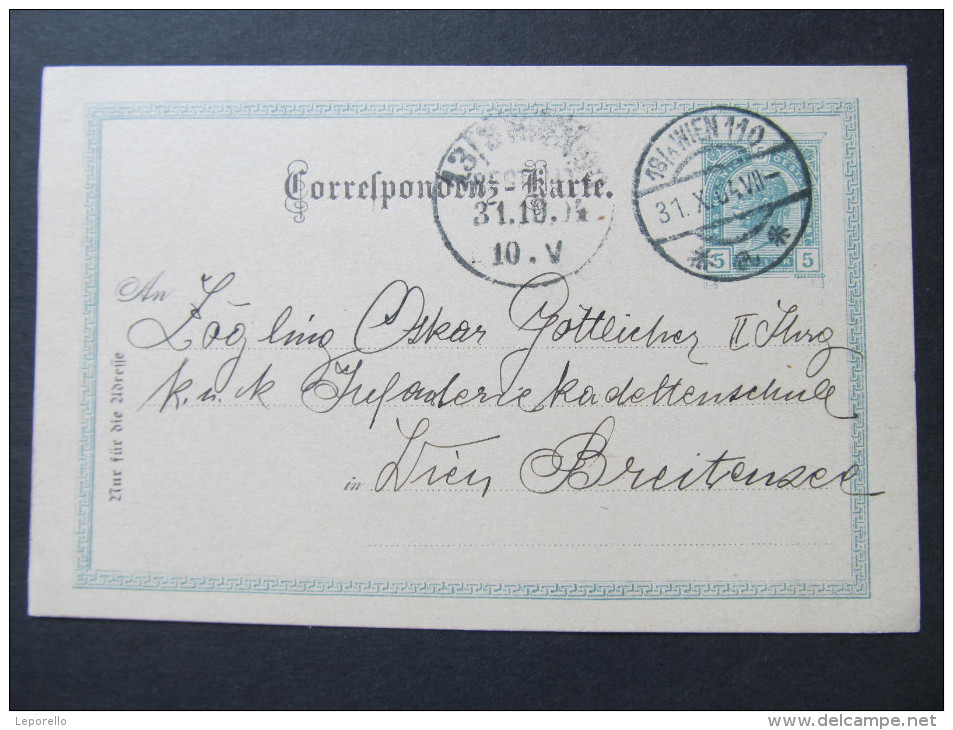 Korrespondenzkarte Wien 110 - Wien Breitensee 1904   ///  D*16792 - Briefe U. Dokumente