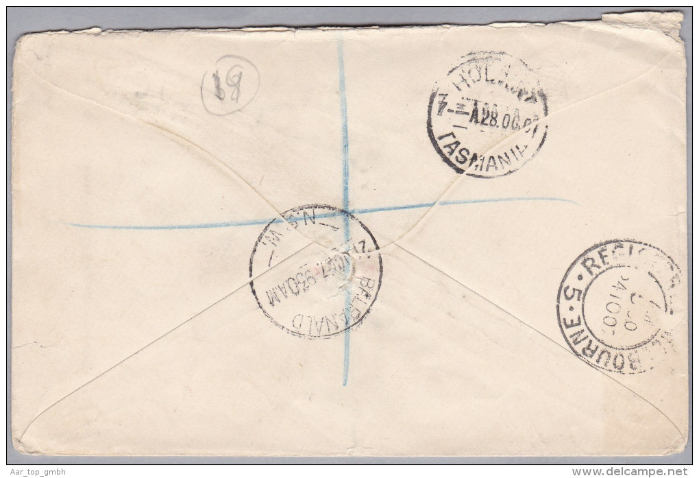 OZ Australien 1907-10-28 BALRANALD New South Wales Brief Nach Tasmanien - Storia Postale