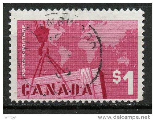 Canada 1963 $1 Exports Issue #411  SON - Oblitérés