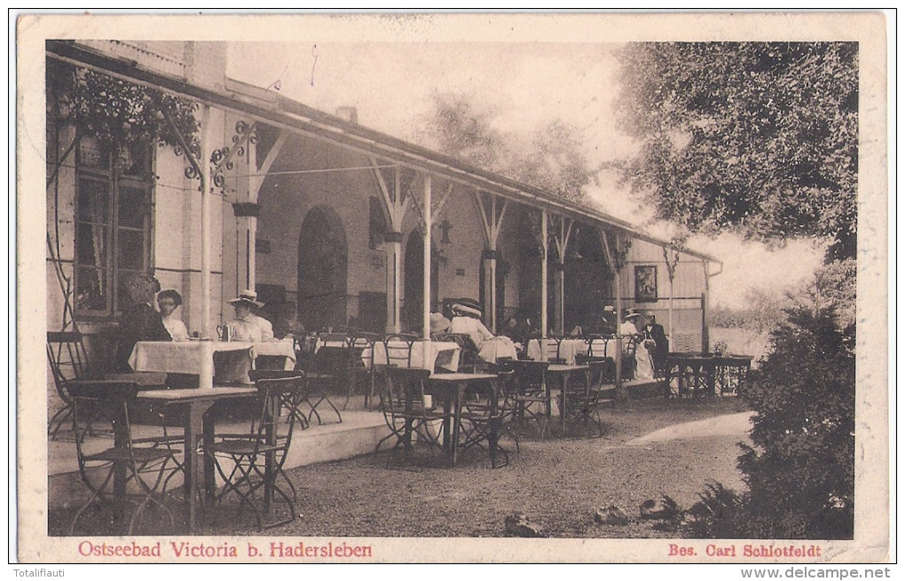 HADERSLEBEN Ostseebad Victoria Bei Haderslev Besitzer Carl Schlotfeld Gelaufen - Nordschleswig