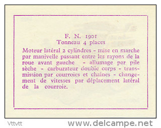 Image, VOITURE, AUTOMOBILE : Tonneau, F.N. (1901), Texte Au Dos - Autos