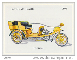 Image, VOITURE, AUTOMOBILE : Tonneau, Lacroix Et Laville (1898), Texte Au Dos - Voitures