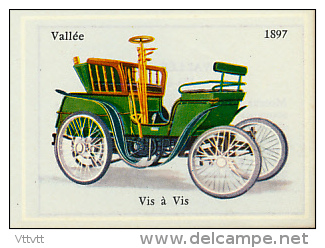 Image, VOITURE, AUTOMOBILE : Vis à Vis, Vallée (1897), Texte Au Dos - Voitures