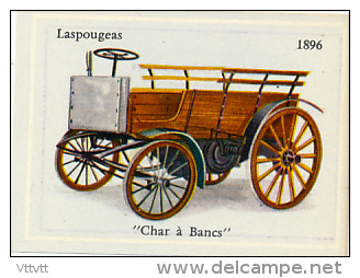 Image, VOITURE, AUTOMOBILE : "Char à Bancs", Laspougeas (1896), Texte Au Dos - Automobili