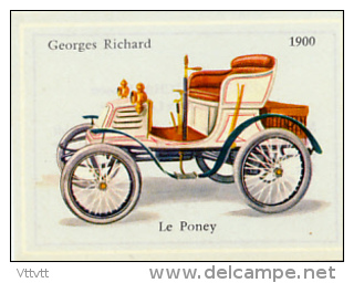 Image, VOITURE, AUTOMOBILE : Le Poney, Georges Richard (1900), Texte Au Dos - Cars