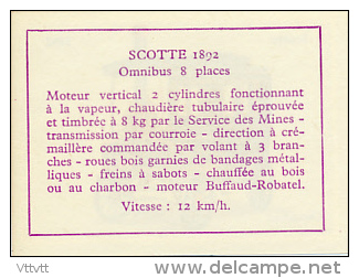 Image, VOITURE, AUTOMOBILE : Omnibus, Scotte (1892), Texte Au Dos - Auto's
