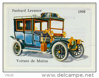 Image, VOITURE, AUTOMOBILE : Voiture De Maître, Panhard Levassor (1908), Texte Au Dos - Auto's