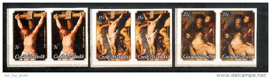 OZ Cook Islands 1977 Mi#530-532** Ungezähnt Aus Kl.Bogen - Cookinseln