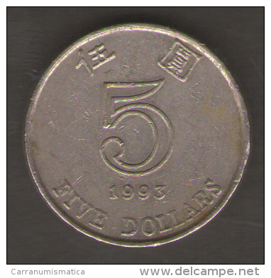 HONG KONG 5 DOLLARS 1993 - Hong Kong