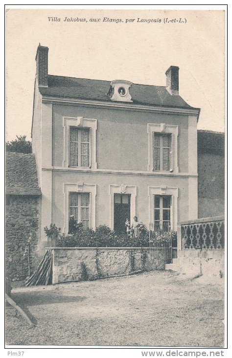 LANGEAIS - Villa Jakobus, Aux Etangs - Pliure Coin Supérieur Droit - Langeais