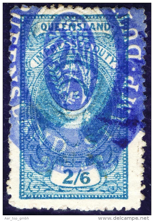 OZ Australien Queensland 1882 Mi#59 Zierstempel - Used Stamps